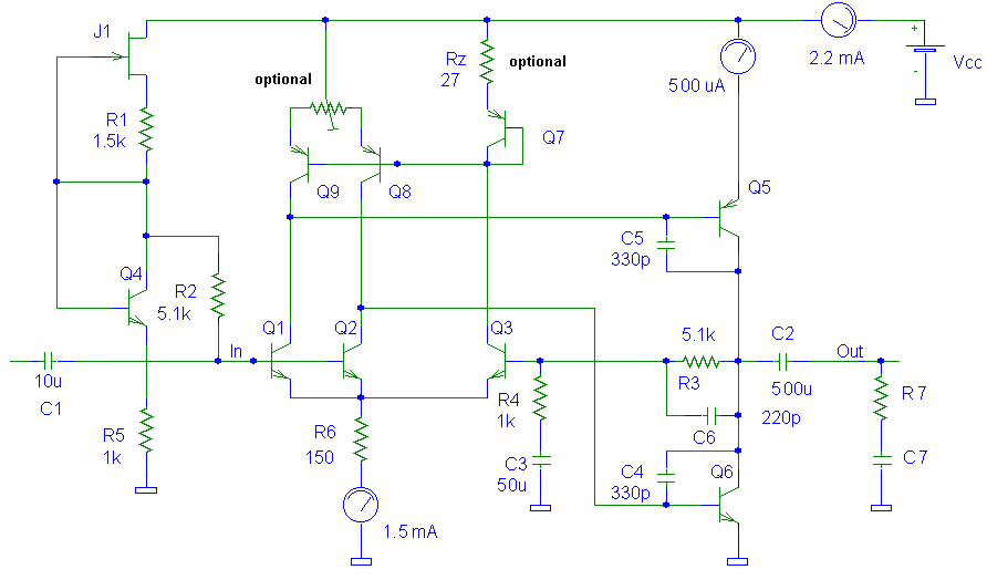 Complete Amplifier Circuit